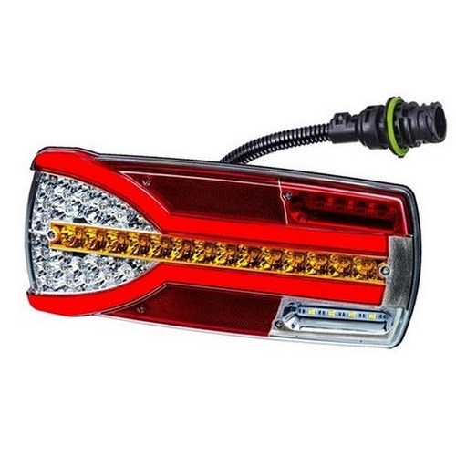 Fanale Posteriore Fiat Punto Fanale Posteriore LED Destro Per Fiat Punto Evo - Bordo Interno Rosso, Dal 2009 Fanale Destro Interno