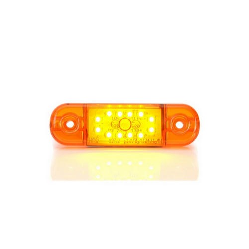 Luce Ingombro Laterale Arancio led 12 e 24 volt con staffa in