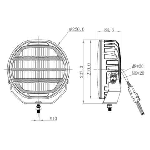 Faro LED OZZ XR2 P9 Black