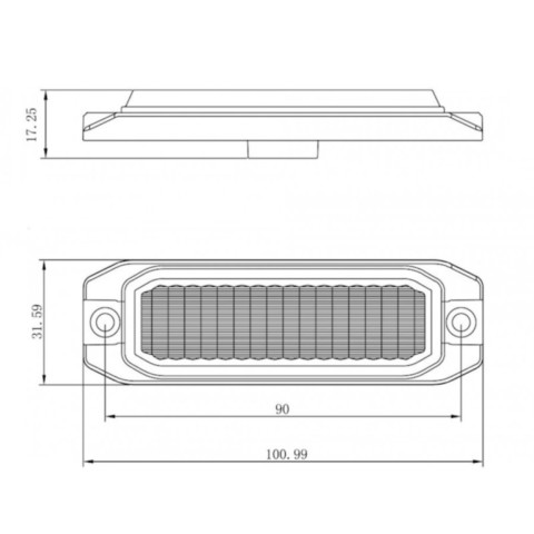 Luce Lampeggiante LED Strobo 101mm